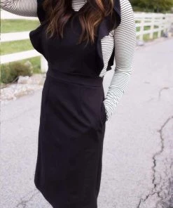 SexyModest Boutique Brigitte Brianna Ruffle Overall Dress BB Collection