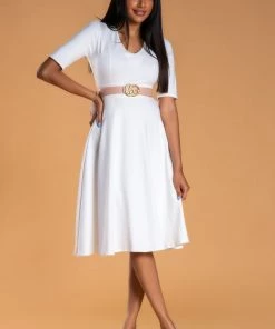 SexyModest Warehouse BB Collection Brigitte Brianna V-Neck Gala Dress