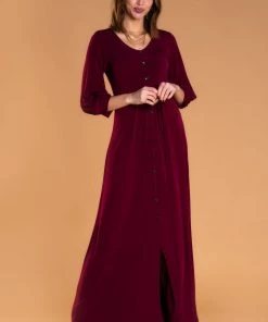 SexyModest Boutique Brigitte Brianna V-Neck Maxi Dress BB Collection