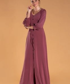 SexyModest Boutique Brigitte Brianna V-Neck Maxi Dress BB Collection