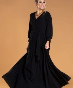 SexyModest Boutique Brigitte Brianna Wrap Maxi Dress BB Collection