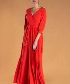 SexyModest Boutique Brigitte Brianna Wrap Maxi Dress BB Collection