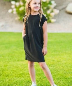 SexyModest Boutique Brigitte Brianna Kids Pocket Tee Dress