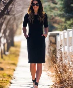 SexyModest Boutique Brigitte Brianna Classic Pleat Dress