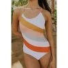 SexyModest Boutique Sadie Striped One Piece Swimsuit New Arrivals