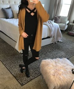 SexyModest Boutique Brigitte Brianna Criss Cross Top BB Collection