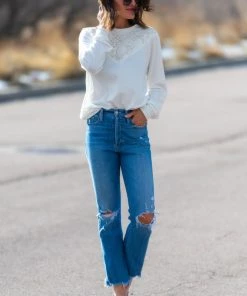 SexyModest Boutique BB Collection Brigitte Brianna Lace Sweatshirt