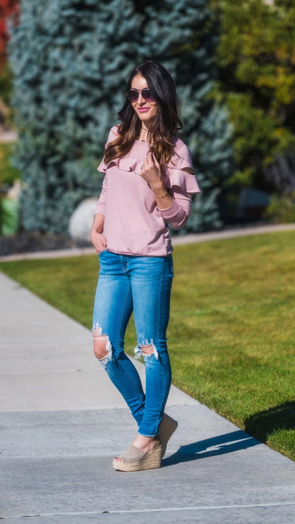 SexyModest Boutique Brigitte Brianna Ruffle Sweatshirt BB Collection 6 SexyModest Boutique Brigitte Brianna Ruffle Sweatshirt BB Collection