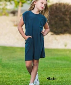 SexyModest Boutique Brigitte Brianna Kids Pocket Tee Dress